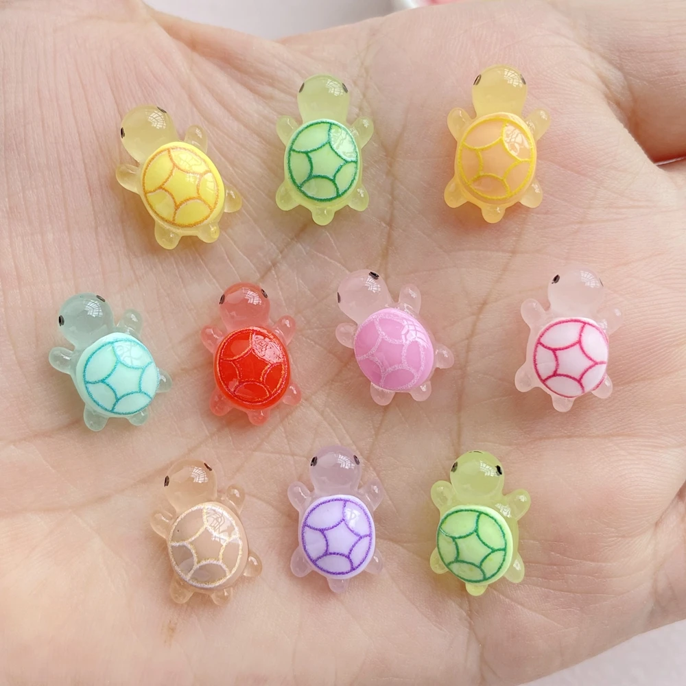 Nail Art Motif - 30Pcs Cute Cartoon Mini Colorful Turtle