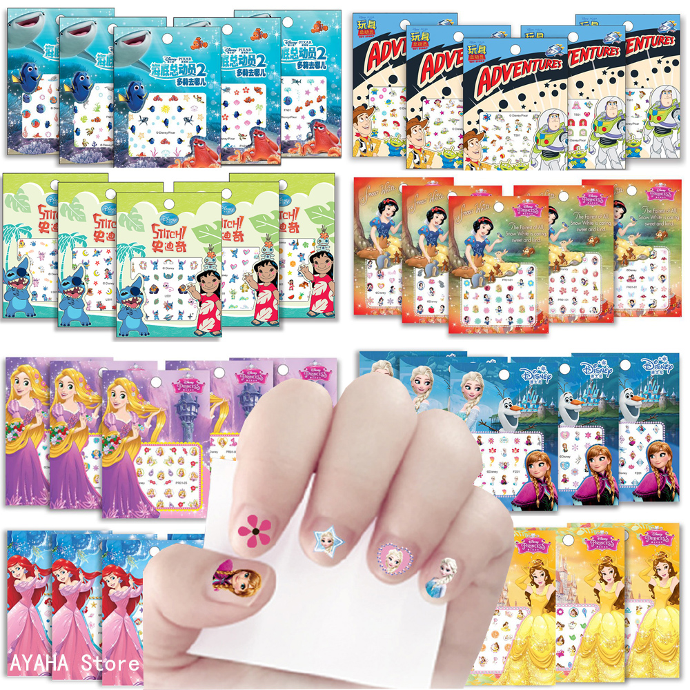 Nail Art Motif - 5PCS Disney Cartoon Nail Stickers Kids
