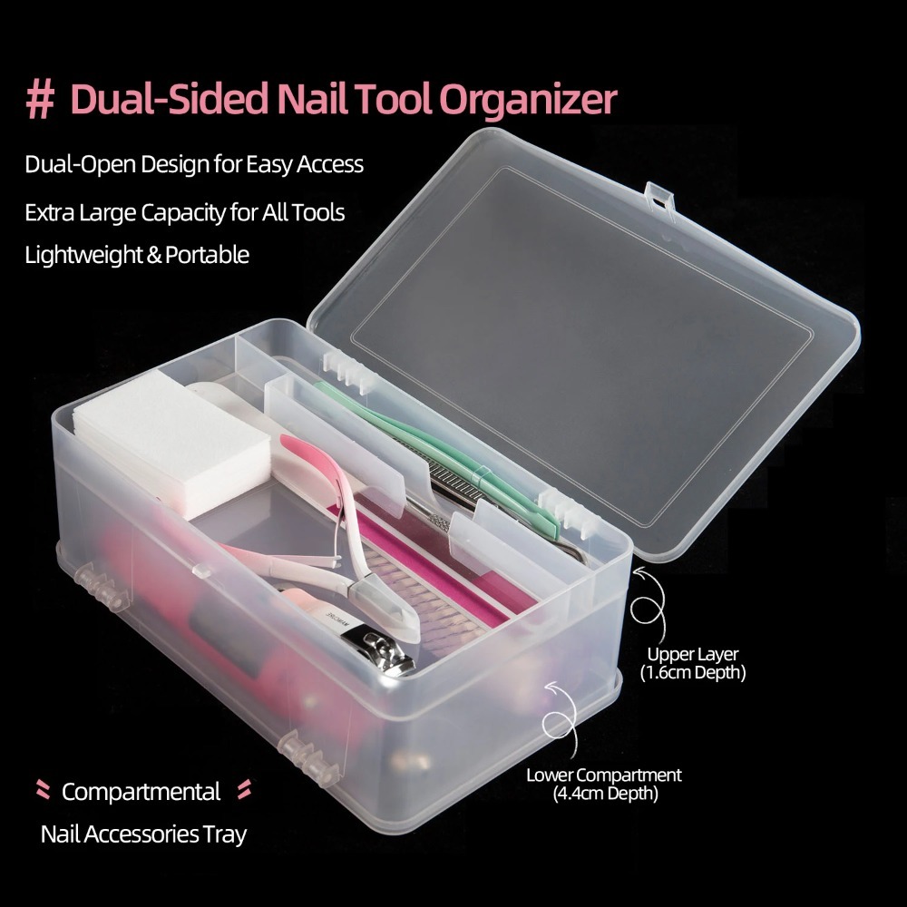 Dual-Open 2-Tier Super Capacit - đánh giá và giá Nail Fan Brush