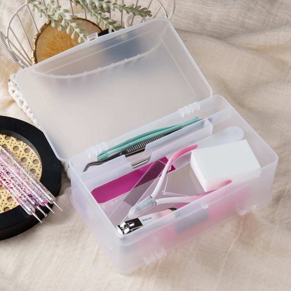 Dual-Open 2-Tier Super Capacit - đánh giá và giá Nail Fan Brush