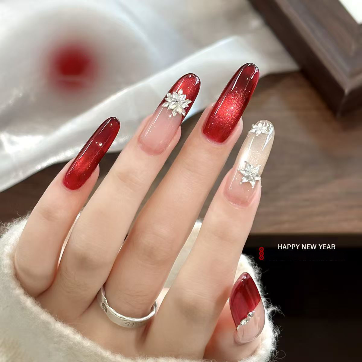 1pc 9-color red solid nail pol - đánh giá và giá Nail Art Red Cherry