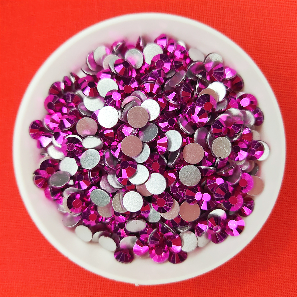 Metal Fuchsia AAAA+ Glass Flat - đánh giá và giá Nail Art Fuchsia
