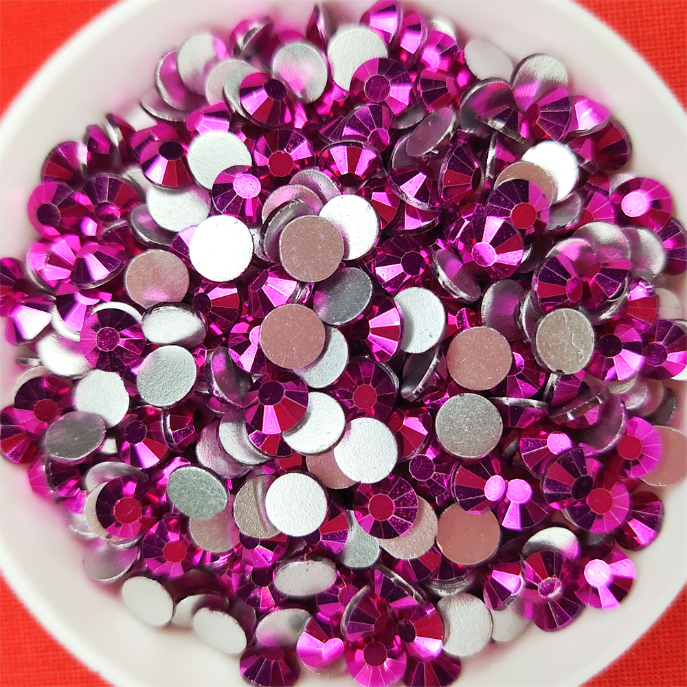 Metal Fuchsia AAAA+ Glass Flat - đánh giá và giá Nail Art Fuchsia
