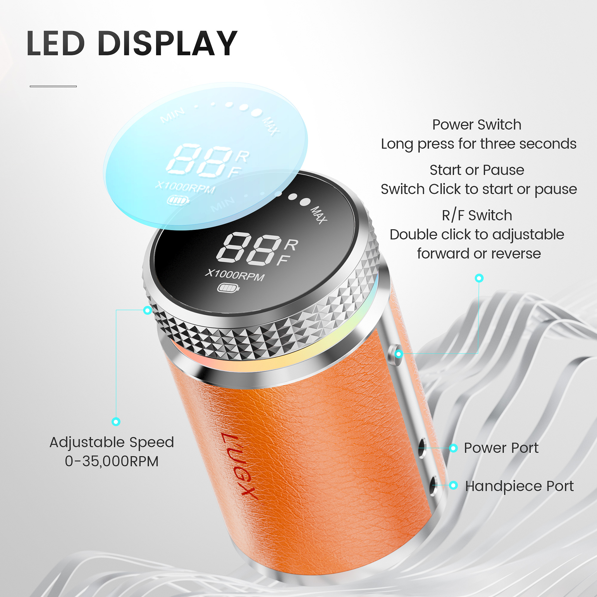 2026 LUGX 2024 New Waterproof  - đánh giá và giá Nail Drill Machine