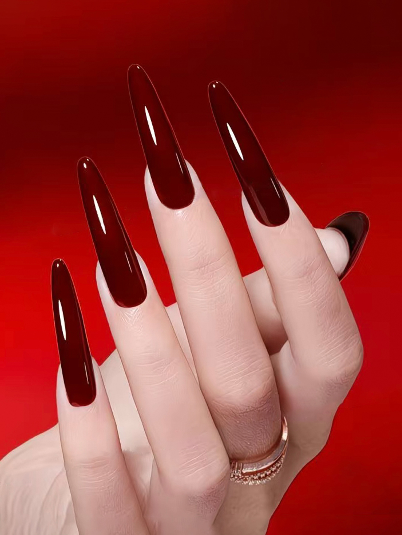 Autumn and Winter Nail New Yea - đánh giá và giá Nail Art Red Cherry