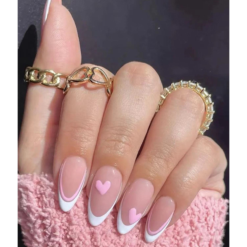 24pcs Gilded Flower Press on N - đánh giá và giá Nail Art Simple