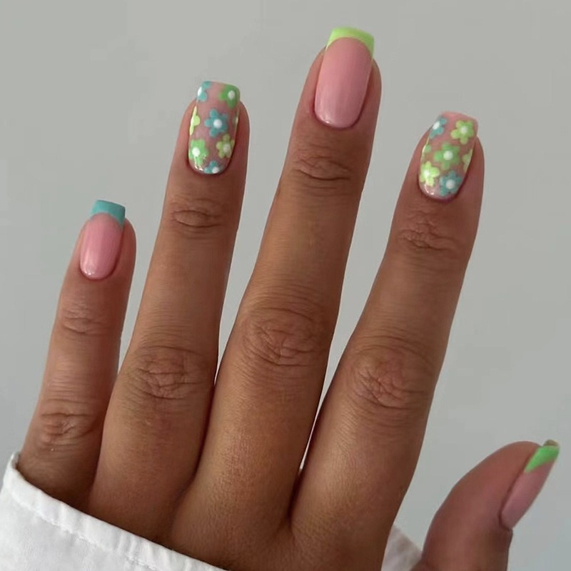 24Pcs French Color Simple Fash - đánh giá và giá Nail Art Simple