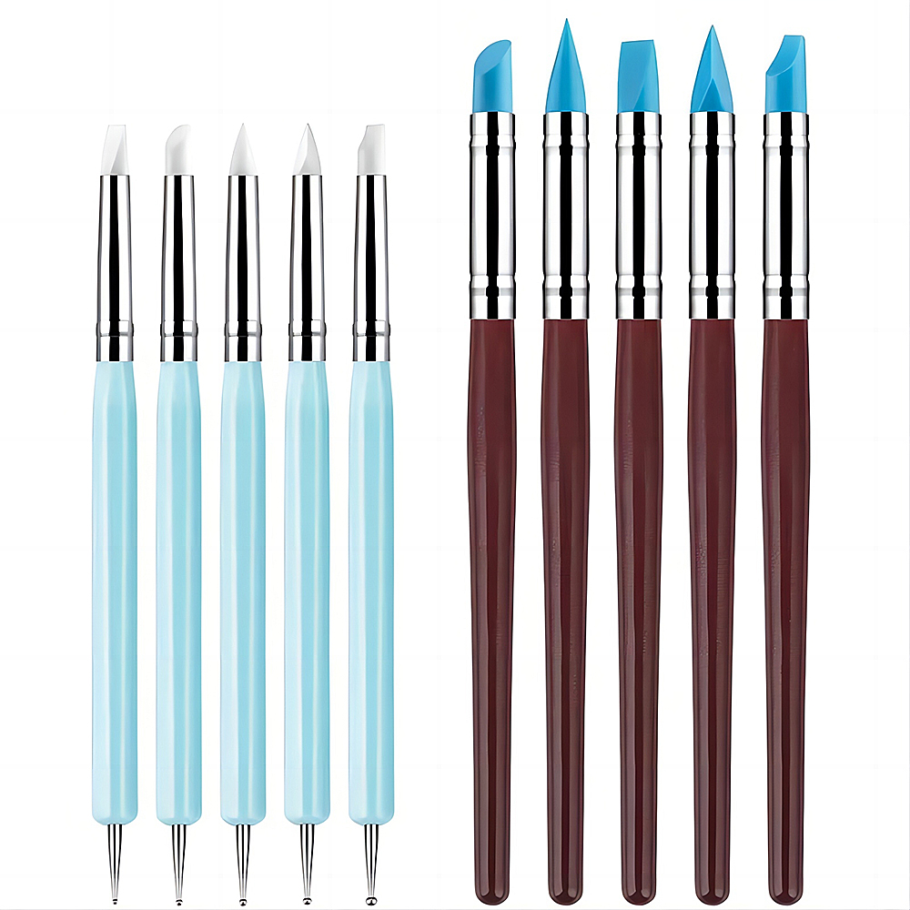 5/10Pcs Silicone Clay Sculptin - đánh giá và giá Nail Fan Brush