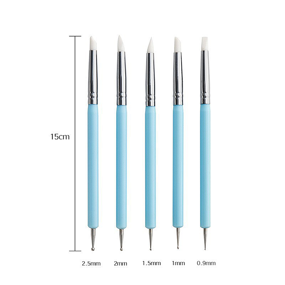 5/10Pcs Silicone Clay Sculptin - đánh giá và giá Nail Fan Brush