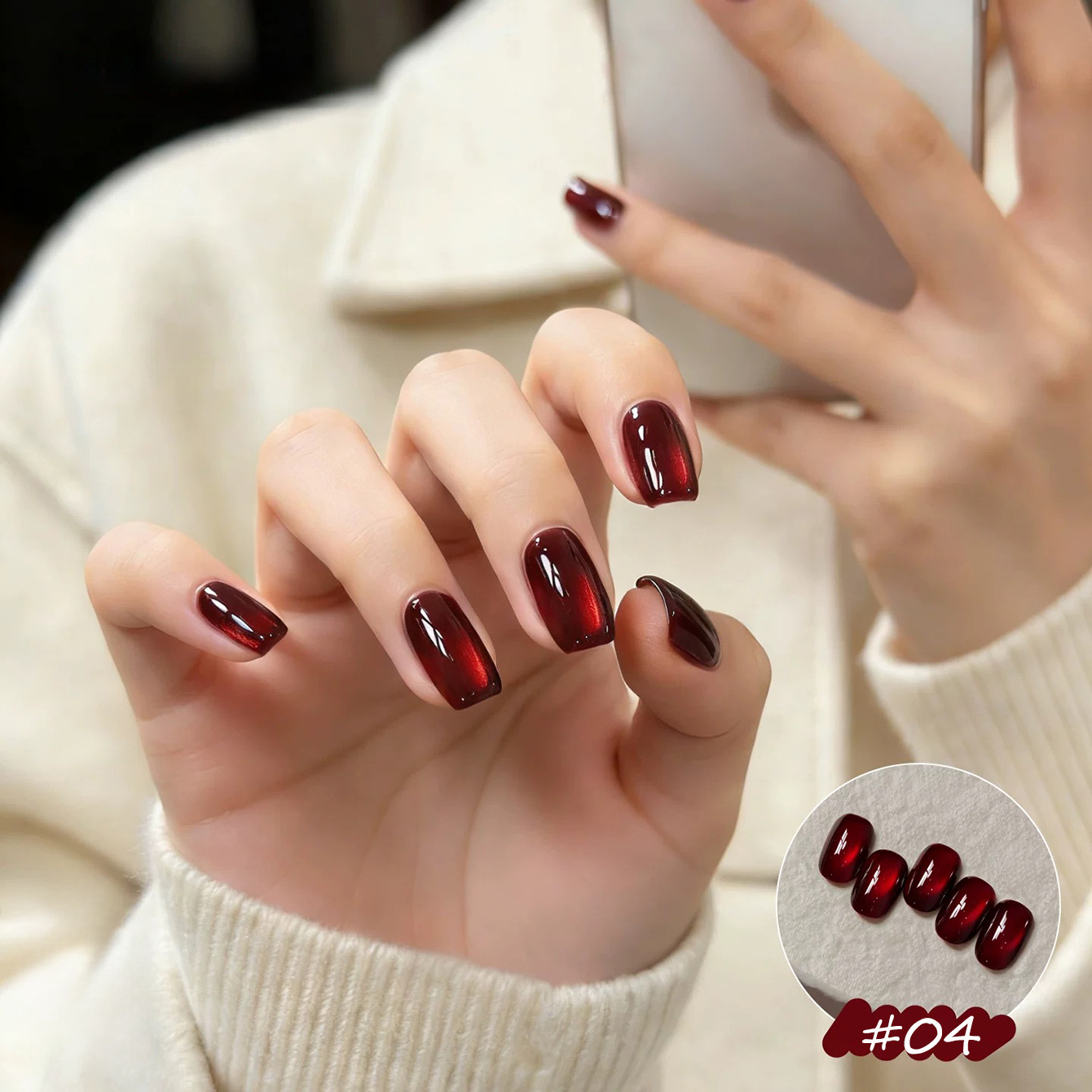 1pcs PSK 2026 New Lucky Red Ca - đánh giá và giá Nail Art Red Cherry