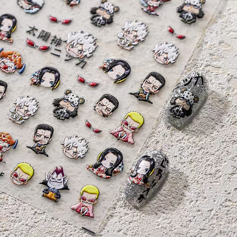 1PCS 5D New One Piece Nail Sti - đánh giá và giá Nail Art Zoro One Piece