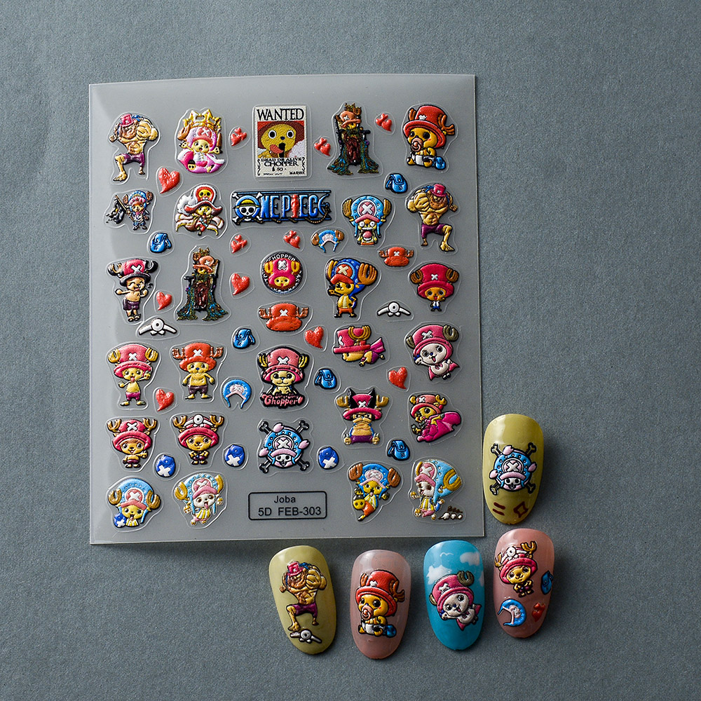 1PCS 5D New One Piece Nail Sti - đánh giá và giá Nail Art Zoro One Piece