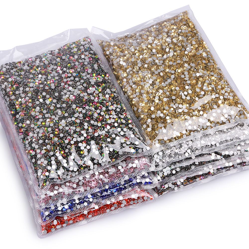 14400Pcs Wholesale SS3-SS20 Gl - đánh giá và giá Nail Art Fuchsia