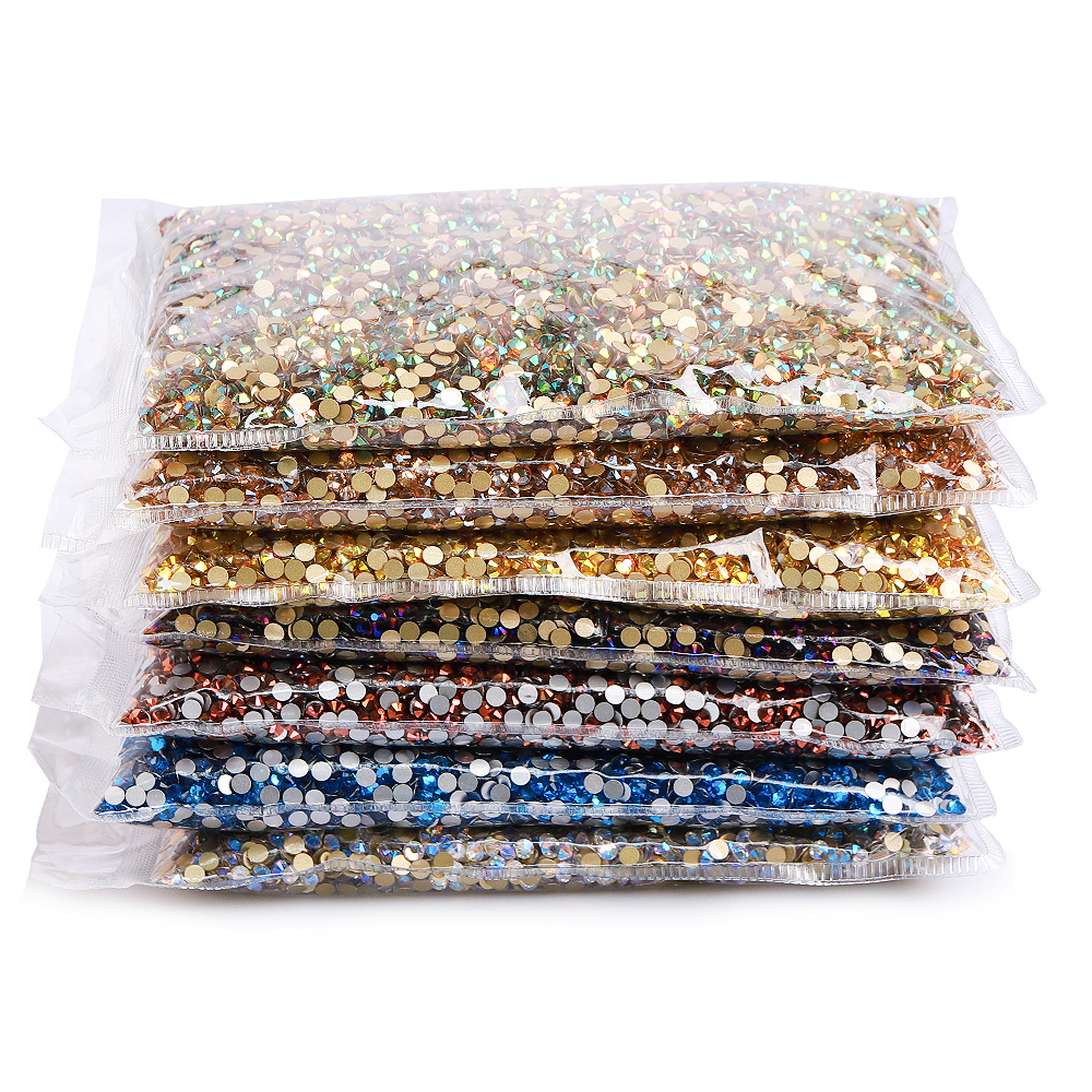14400Pcs Wholesale SS3-SS20 Gl - đánh giá và giá Nail Art Fuchsia