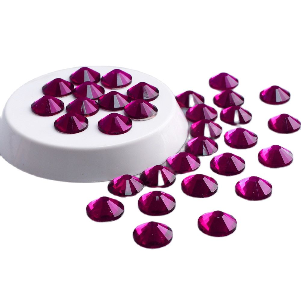 Fuchsia Bright SS3-SS50 Glass  - đánh giá và giá Nail Art Fuchsia