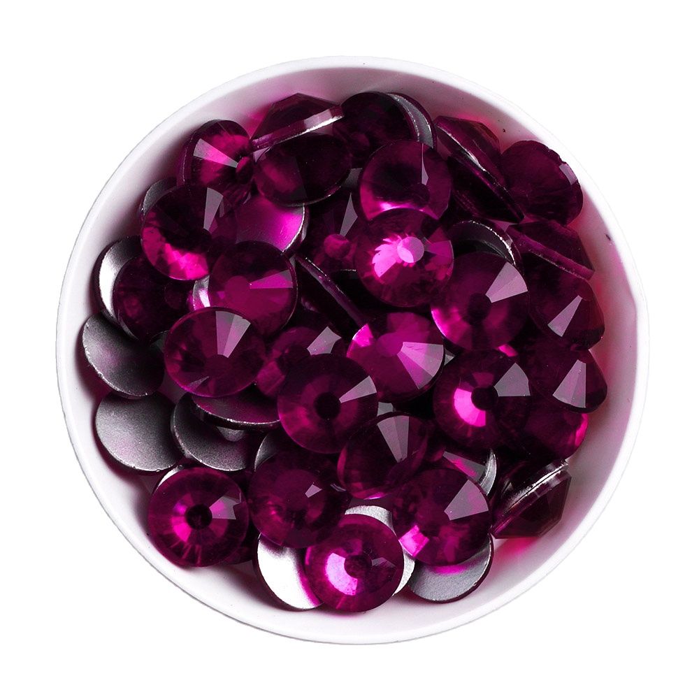 Fuchsia Bright SS3-SS50 Glass  - đánh giá và giá Nail Art Fuchsia