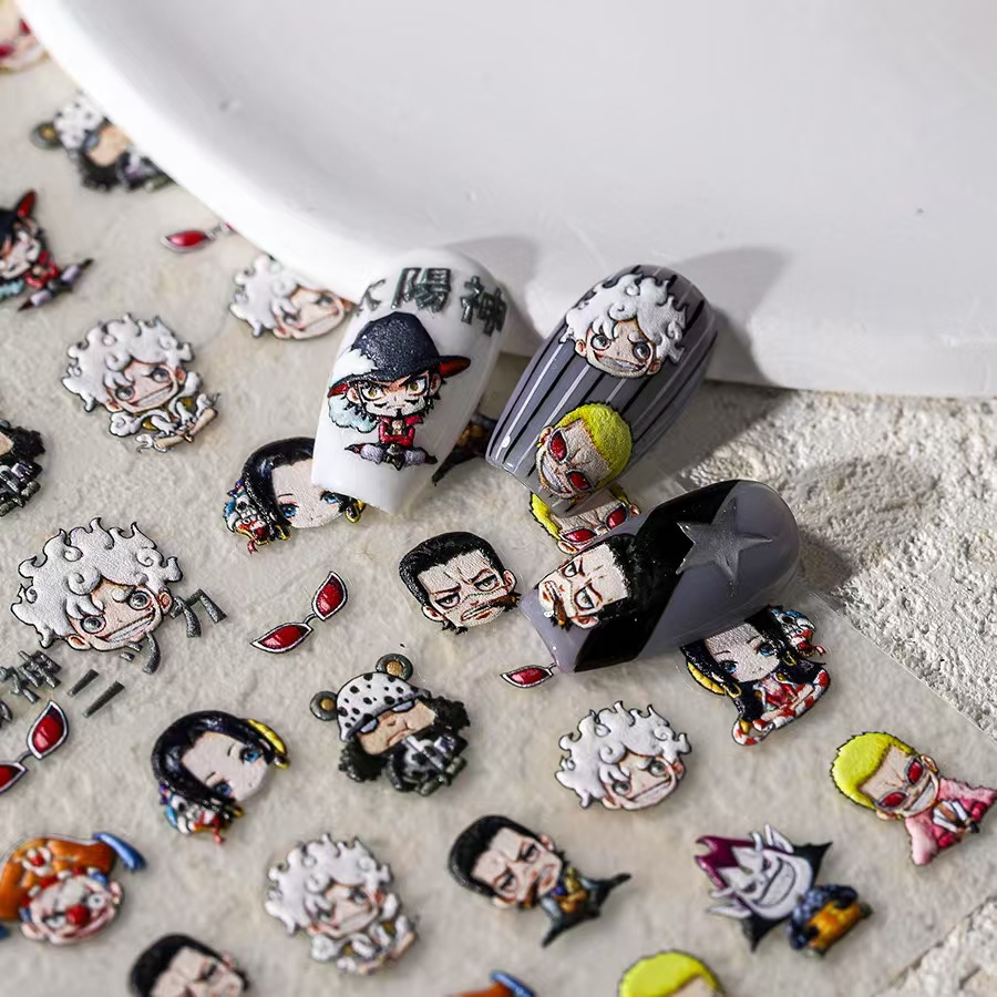 1 Piece 5D One Piece Nail Stic - đánh giá và giá Nail Art Zoro One Piece