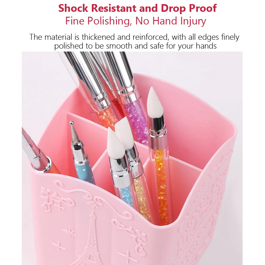 4-Compartment Nail Art Brush H - đánh giá và giá Nail Fan Brush