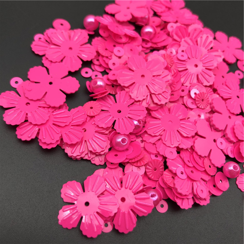 30g Solid Fuchsia  Loose Sequi - đánh giá và giá Nail Art Fuchsia
