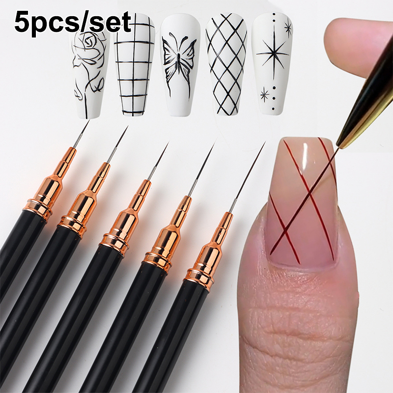 Z. 5Pcs/Set Professional Nail  - đánh giá và giá Nail Fan Brush