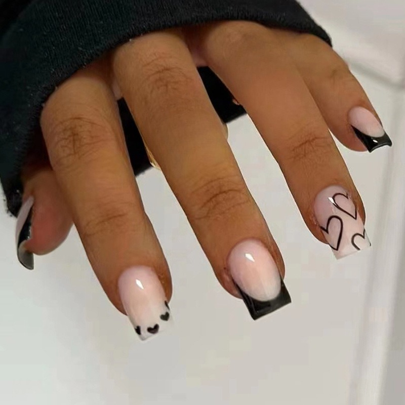 24Pcs Short Ballet Wearable Bl - đánh giá và giá Nail Art Simple