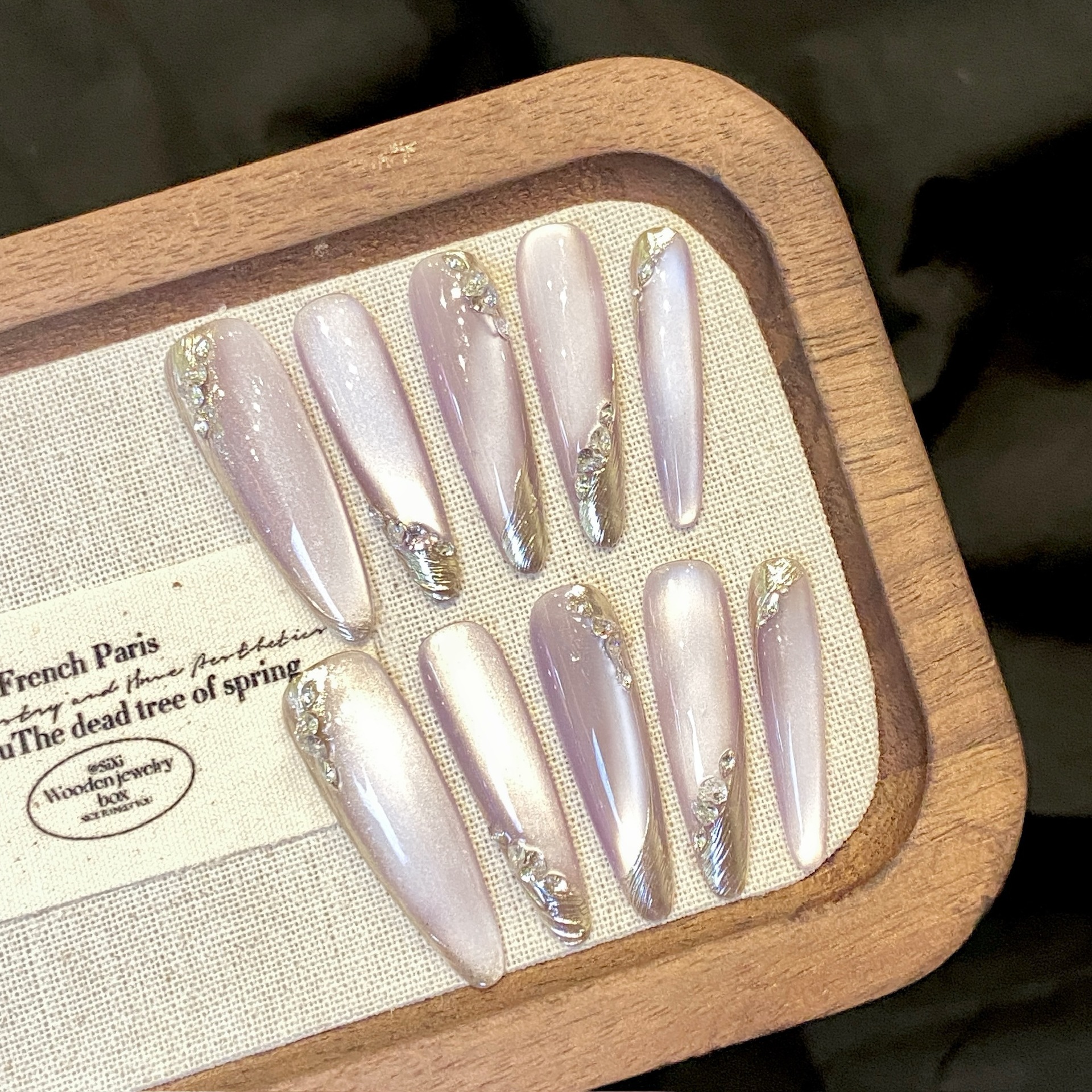 Handmade Nude Press on Nails C - đánh giá và giá Nail Art Simple