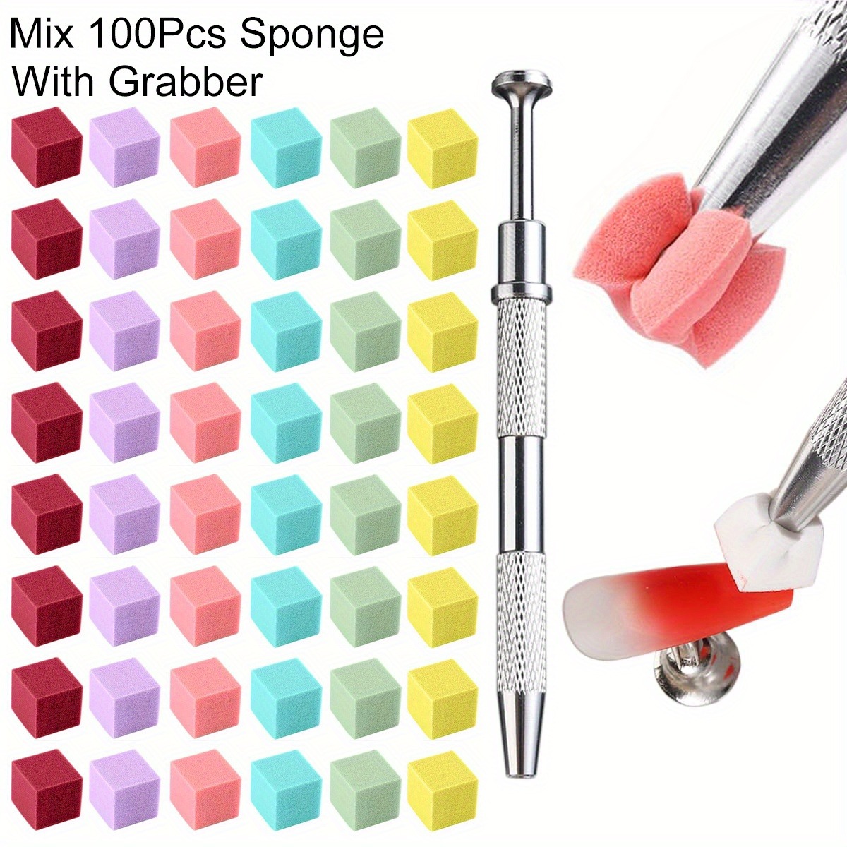1/50/100Pcs Square Nail Art Sp - đánh giá và giá Nail Fan Brush