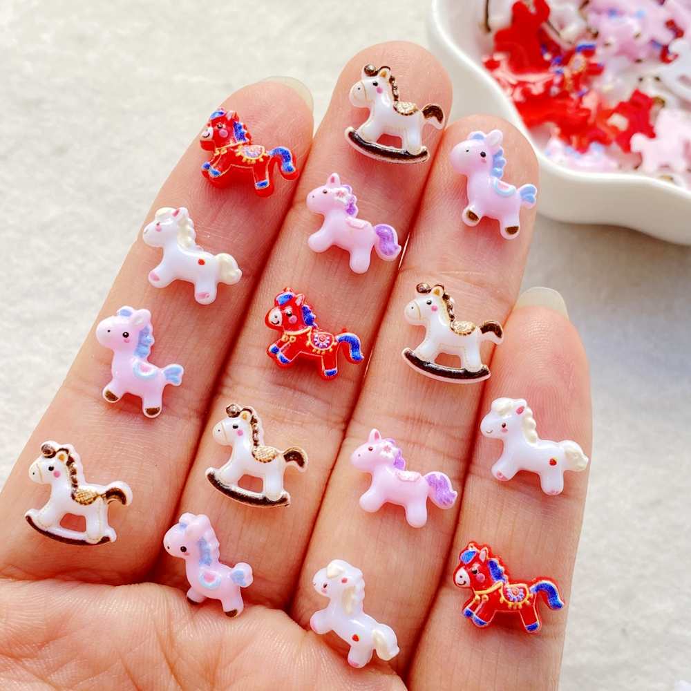 50PCS Cute Mini Cartoon unicor - đánh giá và giá Nail Art Motif