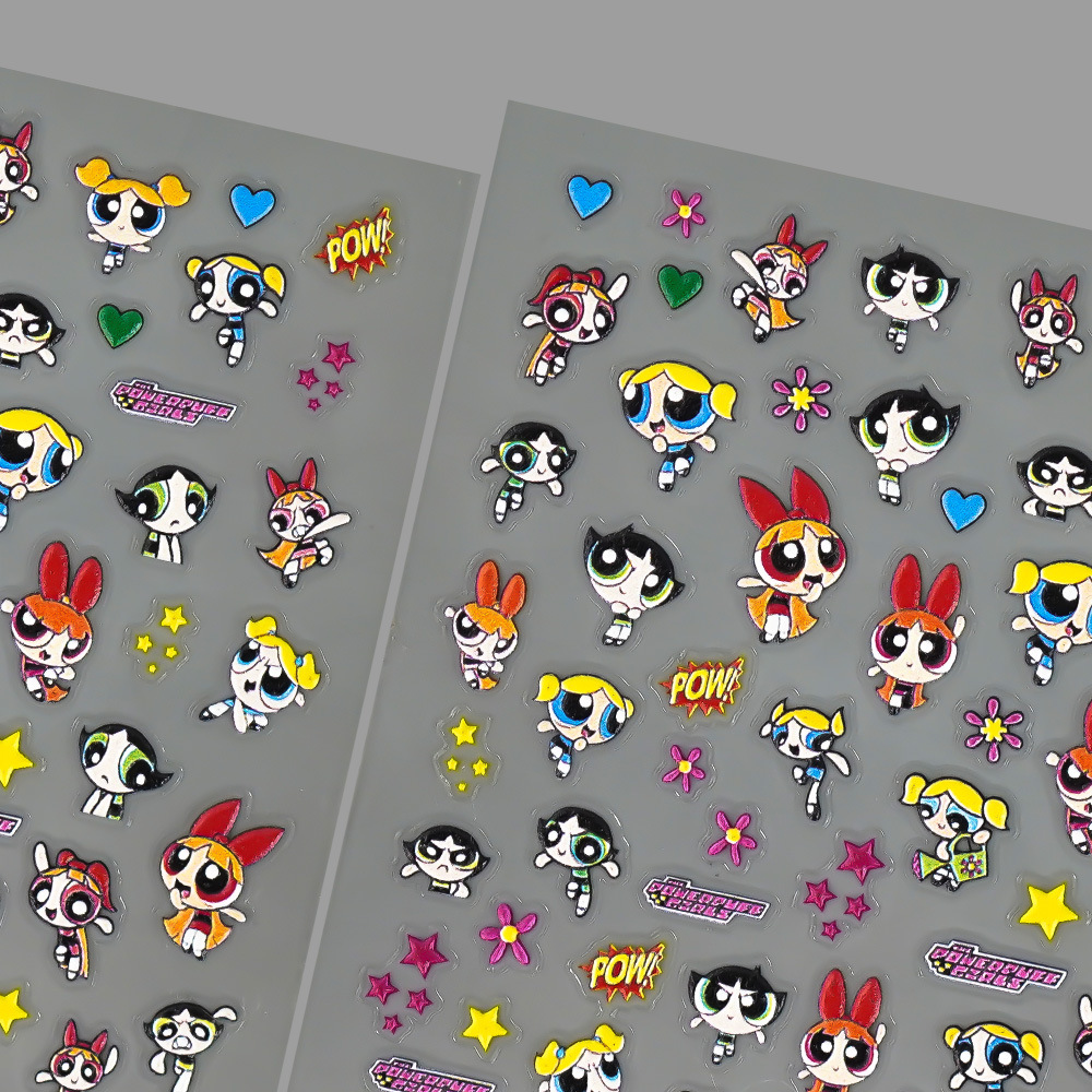 Kawaii The Powerpuffs Girls An - đánh giá và giá Nail Art Motif