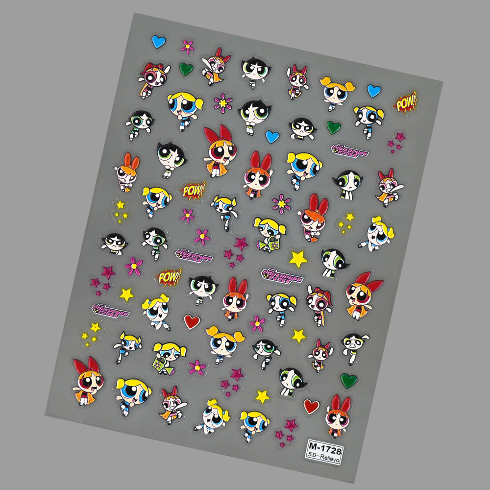 Kawaii The Powerpuffs Girls An - đánh giá và giá Nail Art Motif