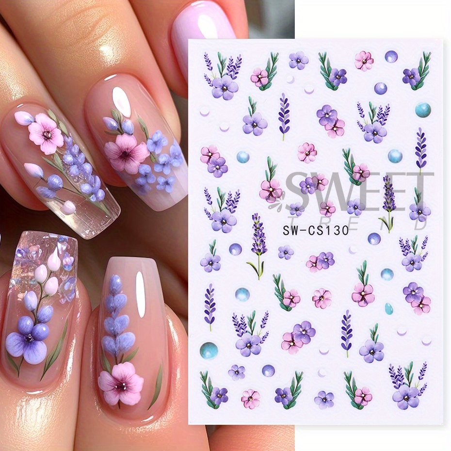 8pcs Spring Theme Flowers Nail - đánh giá và giá Nail Art Trend 2026