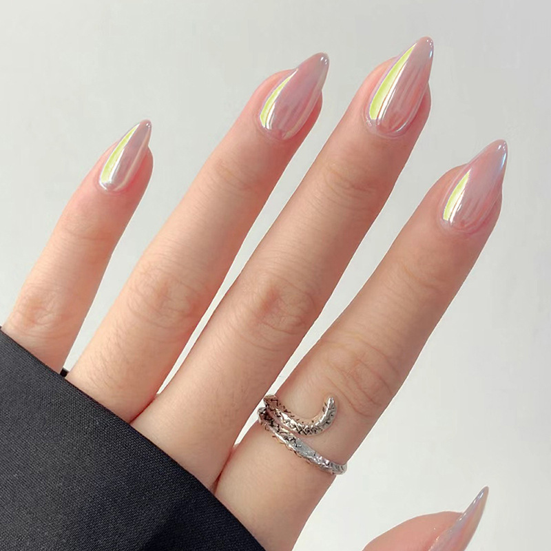 24Pcs Simple Nude Pink Solid N - đánh giá và giá Nail Art Simple
