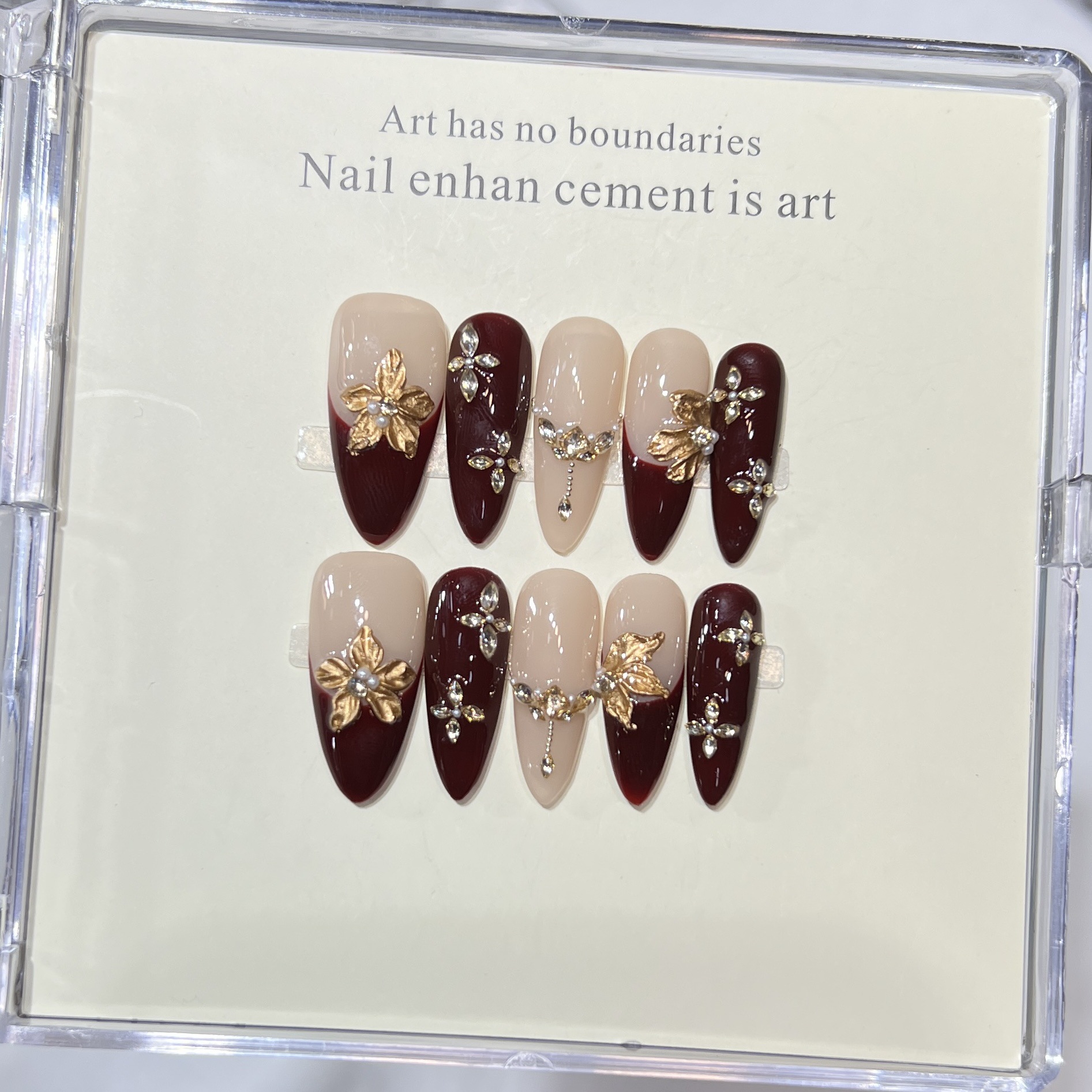 10Pcs Handmade Elegant French  - đánh giá và giá Nail Art Motif