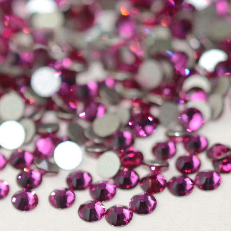 5A Fuchsia Purple Glitter Stra - đánh giá và giá Nail Art Fuchsia