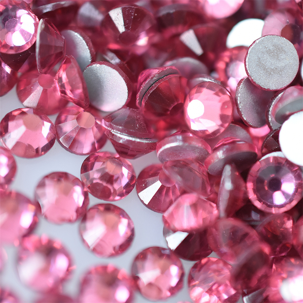 Glass Red 1440PCS SS16 SS20 Ro - đánh giá và giá Nail Art Fuchsia