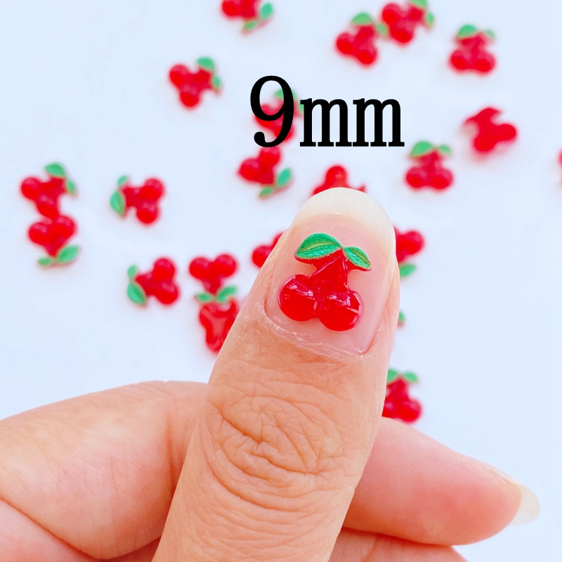 50Pcs Cute Mini Fruit Red Cher - đánh giá và giá Nail Art Red Cherry