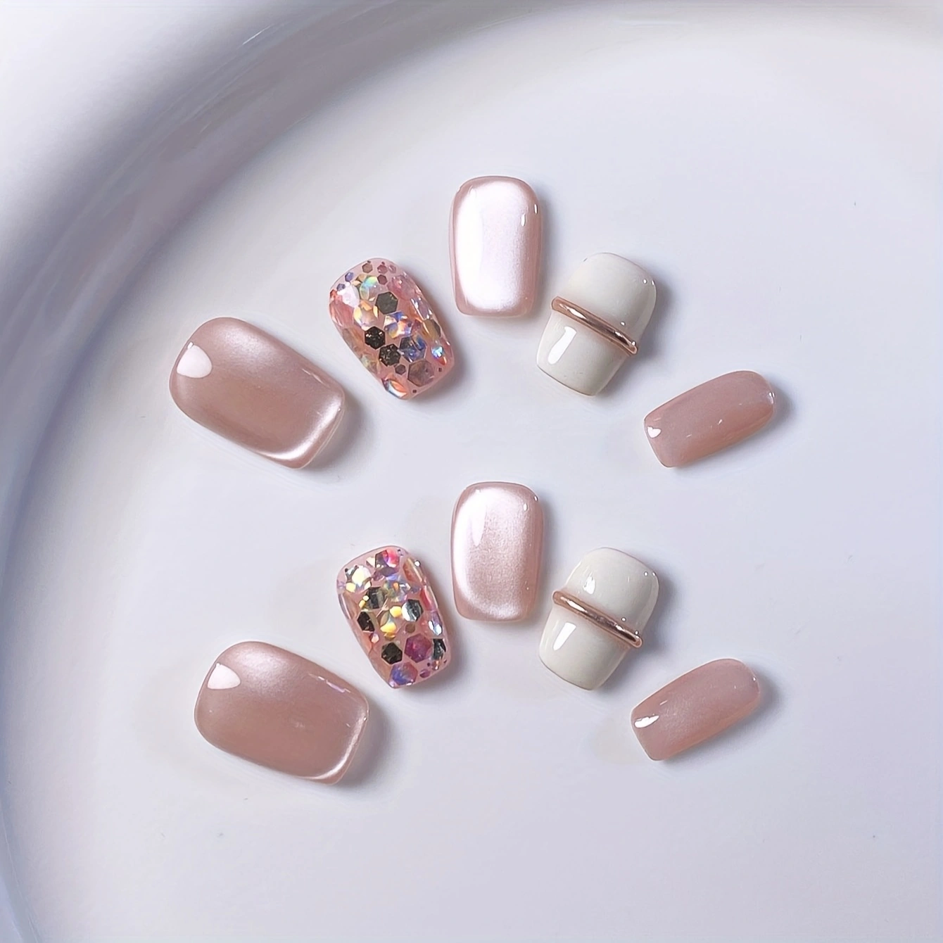 10 pieces of pure handmade alm - đánh giá và giá Nail Art Simple
