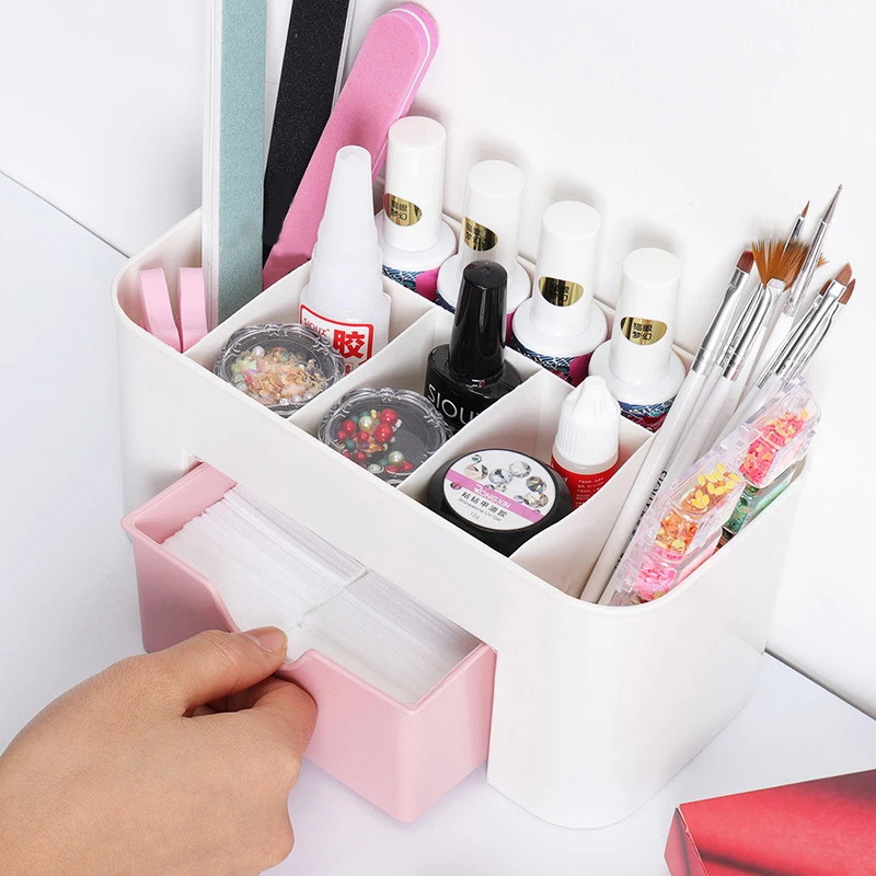 Nail Art Organizer Desktop Dra - đánh giá và giá Nail Fan Brush