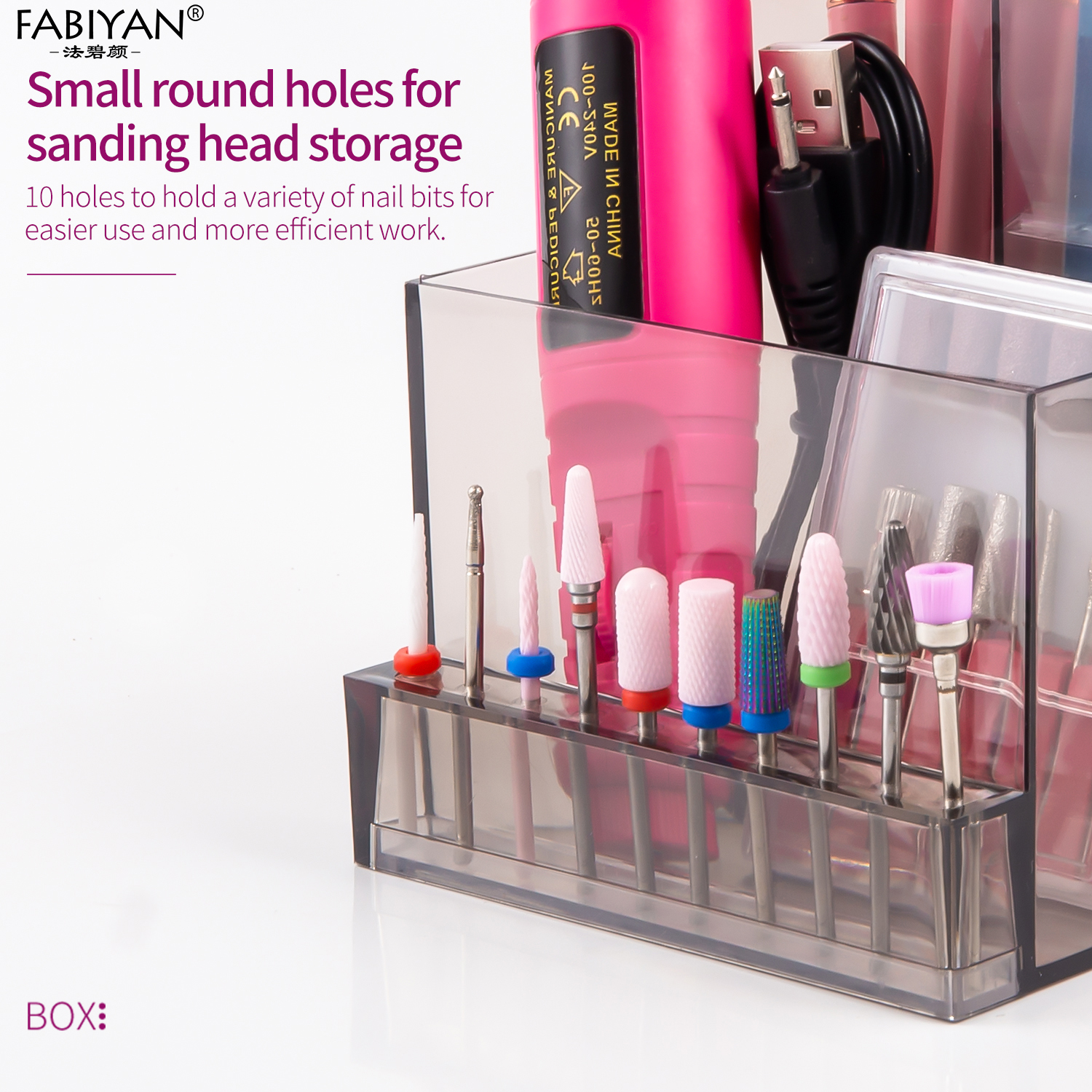 ABS Transparent Acrylic Nail T - đánh giá và giá Nail Drill Machine