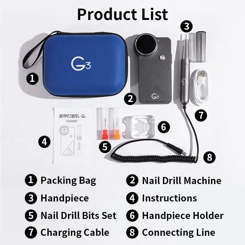 oxxi UV G3 40000 rpm Brushless - đánh giá và giá Nail Drill Machine
