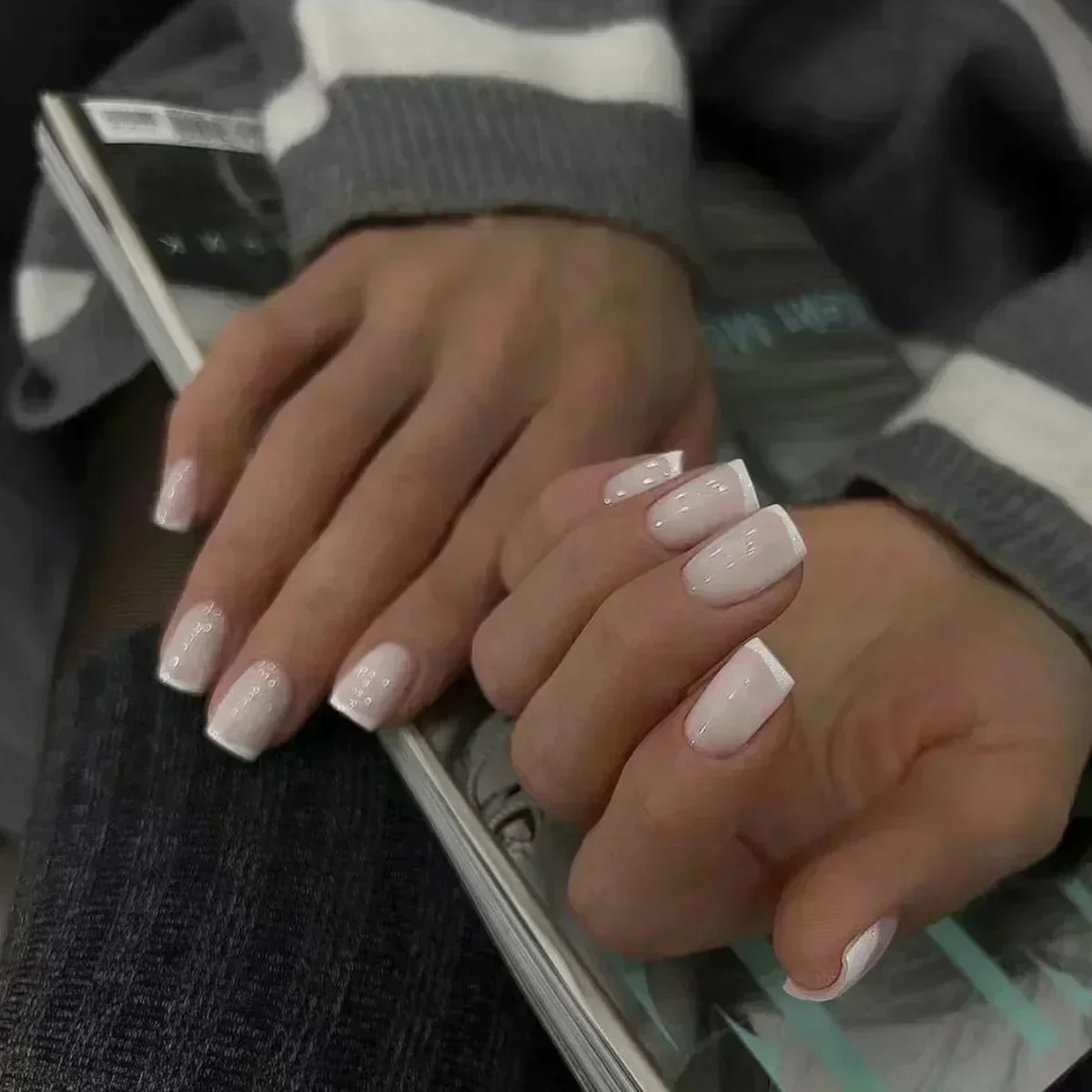 24Pcs Simple Ballet Glitter De - đánh giá và giá Nail Art Simple