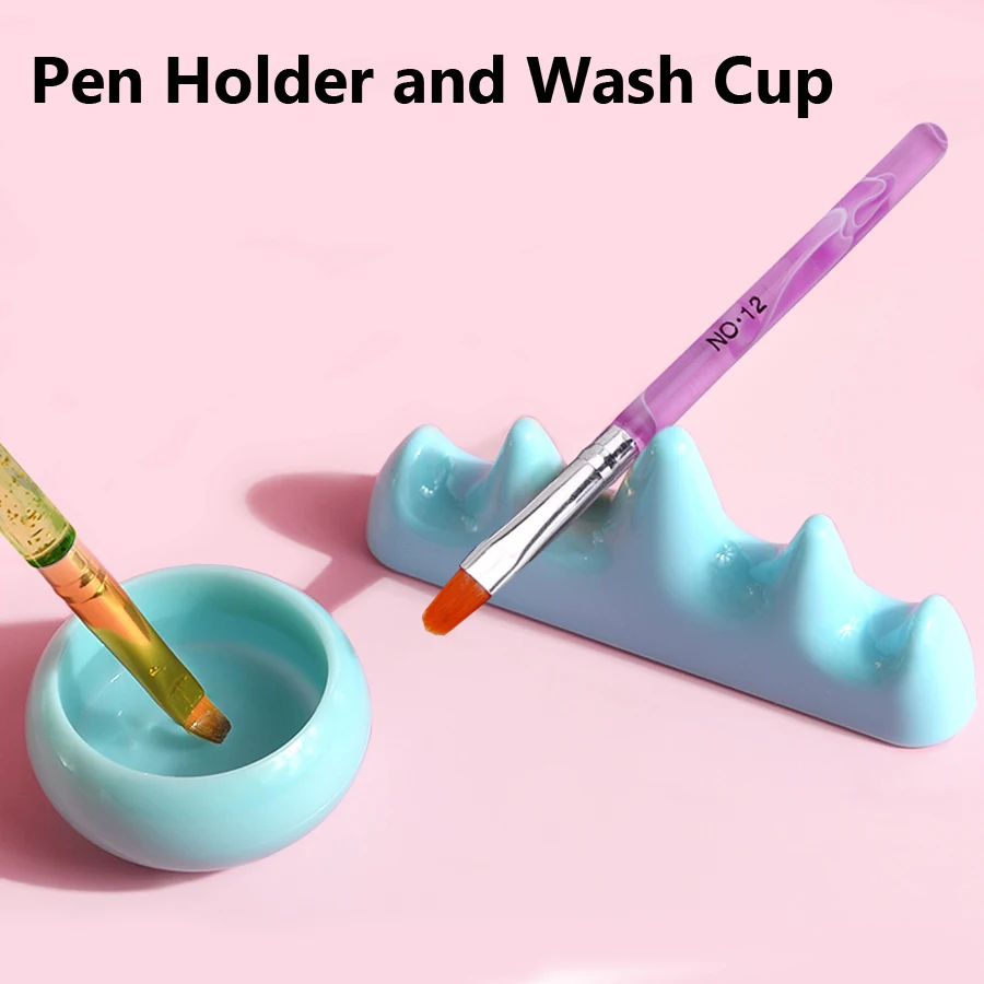 Acrylic Nail Brush Washing Bow - đánh giá và giá Nail Fan Brush